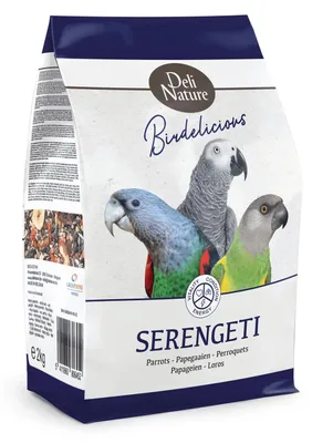 Obrázek produktu pro Deli Nature Birdelicious Serengeti 2kg - pokarm dla papugi Żako i Senegalka Deli Nature