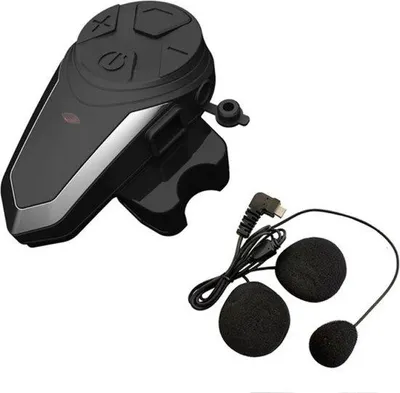 Zdjęcie produktu dla Kask motocyklowy z technologią Bluetooth – bezprzewodowy zestaw słuchawkowy – czarny