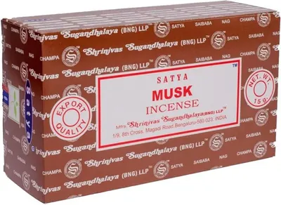 Zdjęcie produktu dla Kadzidełka w sztyfcie Satya Musk -- 15 g