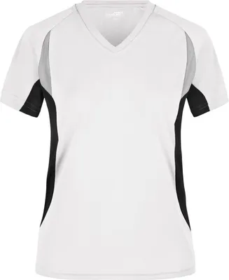 Produktbild von Ladies' Running-T Atmungsaktives Laufshirt white/black, Gr. M