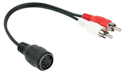 Immagine prodotto di Buoni collegamenti AD-5B2CS Adattatore audio 2xCinch St.-5-pol DIN Bu.