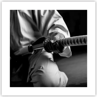 Produktbild von Poster - Poster ohne Rahmen - Samurai-Schwert - 40x40 cm - Wand Bild - Wanddeko - Wandbilder - Kunstposter - Wandposter - Bilder - Kunstdruck - Wanddekoration - Wandbild - P2XAC40x40-3746