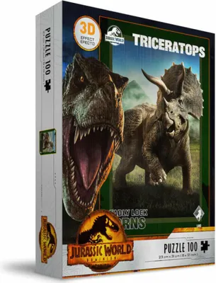 Image de Puzzle 3D Jurassic World Triceratops 100 pièces