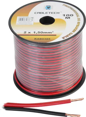 Immagine prodotto di KAB0385 Cavo per altoparlanti da 1,5 mm nero/rosso
