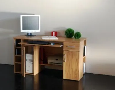 Produktbild von Computertisch / Schreibtisch / PC-Tisch kernbuche