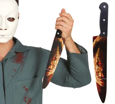 Immagine prodotto di Clown Horror Halloween Costume Accessori Coltello Spaventoso Decorazione Party Spaventoso Divertimento Clown Costume Evento Horror Clown Carnevale, Colore: Multicolore