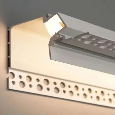 Produktbild von 2M Aluminium-Einbauprofil für abgehängte Decken Indirekte Beleuchtung