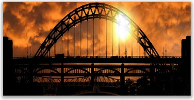 Produktbild von Tulup Leinwand-Bilder 140x70 Wandbild Canvas Kunstdruck Brücke Architektur