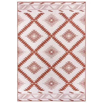 Zdjęcie produktu dla Dywan na taras 200x290cm dwustronny sznurkowy, brązowo kremowy płasko tkany