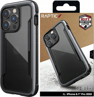 Produktbild von Raptic X-Doria Fall Fall Fall für Iphone 14 Pro Schwarz