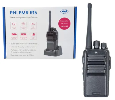 Zdjęcie produktu dla Pni Pmr-r15 Walkie-talkie czarny czarny jeden rozmiar