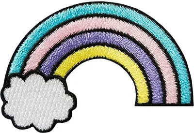 Produktbild von Mono Quick 08612 Regenbogen, Bügelbild, Patch Rainbow Wolke