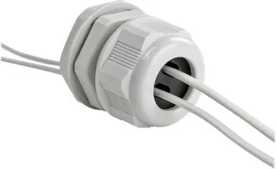 Obrázek produktu pro DELOCK Kabelverschraubung PG21 Flachkabel grau 6,2x11,5