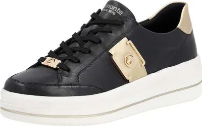 Image de Remonte Femmes Chaussures à lacets sportives Noir Loisirs, Taille:40 EU