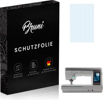 Produktbild von Bruni Basics-Clear 2x Schutzfolie kompatibel mit Janome Horizon Memory Craft 9450 QCP Folie