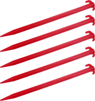 Produktbild von Zeltheringe für Weichboden 5er Set, rot, 30 cm, Kunststoff