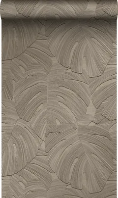 Produktbild von Origin Wallcoverings Tapete tropische Blätter Beigebraun 53 cm x 10.05 m
