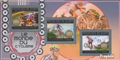 Produktbild von Briefmarken Guinea 2012 Mi 9507-9509 Kleinbogen (kompl. Ausgabe) postfrisch Radfahren