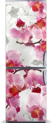Produktbild von Tulup Kühlschrankdekoration - Magnetmatte - 70 cm x 190 cm - Magnet auf dem Kühlschrank - Rosa Orchidee