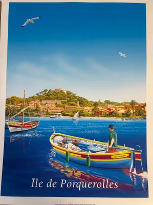 Image de île de Porquerolles - 30x40cm Affiche Poster