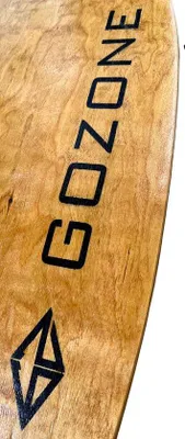 Produktbild von Famanu Wasser-Skimboard aus Holz für Kinder und Jugendliche - Antirutsch-Oberfläche - 89 cm - Beige
