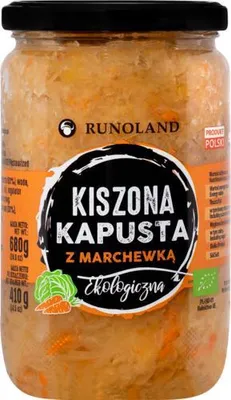 KAPUSTA KISZONA Z MARCHEWKĄ BIO 680 g (410 g) - RUNOLAND