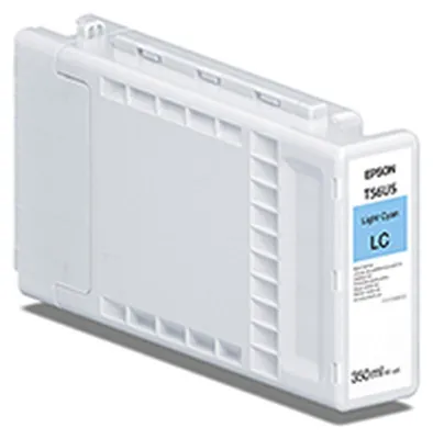 Produktbild von Epson T56U5 - 350 ml - hell Cyan - original - Tinten-Packung - für P/N: C11CL82301A0, C11CL82301A1, C11CL83301A0
