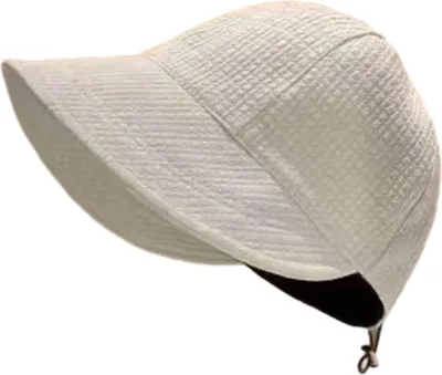 Produktbild von Sonnenhut für Damen, Outdoor-Fischerhut mit verstellbarem Kordelzug, UV-beständig, faltbares Design, breite Krempe, Sommer-/Strandhut
