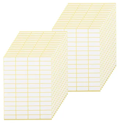 Productafbeelding van TRANKIELO® - 2520 stuks zelfklevende mat witte labels 13 x 38 mm – veelzijdig, hoge hechting, papier