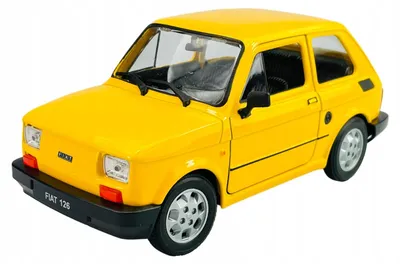 Produktbild von Welly Fiat 126P Gelb 1:21 Die Cast Metall Modell im Kasten 24066