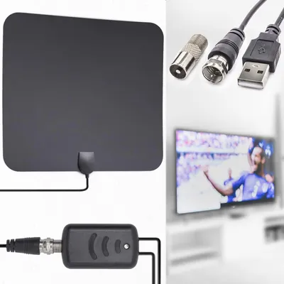 Produktbild von 1080p Verstärker DVB-T/T2 Antenne Super Flachantenne USB Full HD TV Fernseher