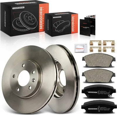 Obrázok produktu pre Frankberg 2x brzdové kotúče 4x brzdové doštičky predná náprava pre Chevrolet Cruze Station Wagon Orlando Volt Opel Ampera Astra