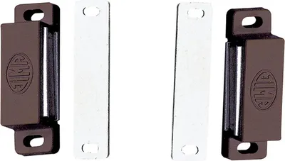 Produktbild von Magnetschnäpper stark  2Stk. Möbelmagnete Türmagnet Magnetverschluss Schnapper Haltekraft 3kg Braun
