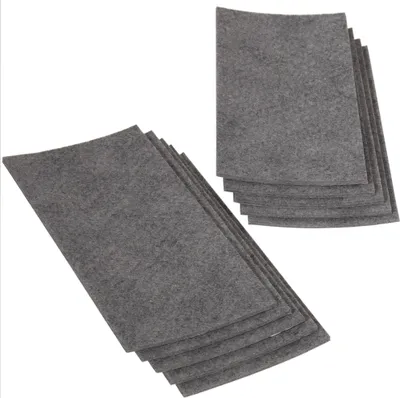Produktbild von Adsamm® | 10 x selbstklebende Filzplatte | 100x200 mm | Grau | rechteckig | 3.5 mm starker Filzzuschnitt in  von Adsamm®