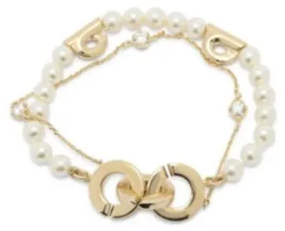 Imagen del producto de Reloj de pulsera Ferragamo para mujer, color dorado, fabricado en latón