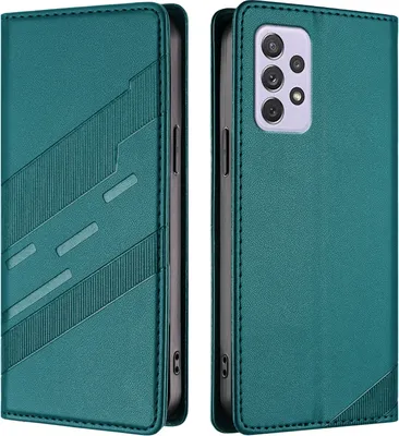 Obrázek produktu pro Pouzdro pro Samsung Galaxy A72,Polyuretankožené peněženkové pouzdro s přihrádkou na karty a funkcí stojánku Grün