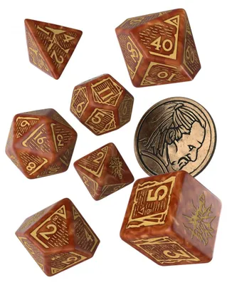 Produktbild von Q-Workshop The Witcher Dice Set Vesemir - The Wise Witcher, 4.2 Zoll