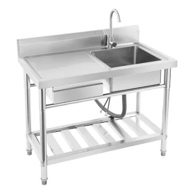 Produktbild von Einzelbecken Spülbecken  Edelstahl Spüle  Waschbecken Silber für  Küchen, Badezimmer