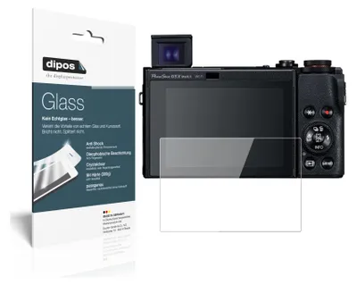 Obrázok produktu pre 1x ochranná fólia pre Canon PowerShot G5X Mark II - Anti-Shock 9H Film dipos Glass Plastic Glass