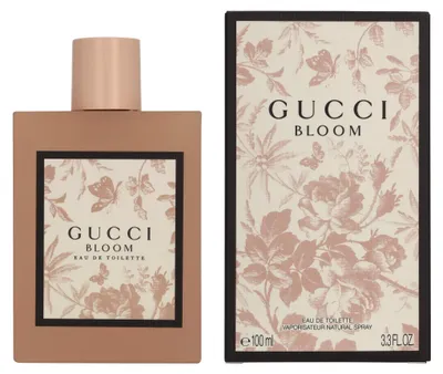 Produktbild von Gucci Bloom, Frauen, 100 ml, Nicht nachfüllbare Flasche, Neroli, Bergamotte, Zitrone, Mandarine, Jasmin, Orangenblüte, Tuberose, Moschus, Sandelholz