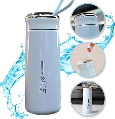 Produktbild von Sportflasche Wasserflasche Trinkflasche Flasche 400 ml – Blau