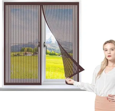 Produktbild von Fliegengitter 95 x 105 cm - Insektenschutz für Fenster - Einfache Installation