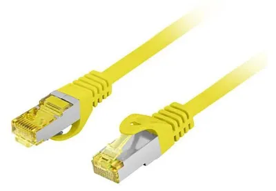 Produktbild von Lanberg PCF6A-10CU, 0,5 m, Cat6a, S/FTP (S-STP), RJ-45, RJ-45, Gelb