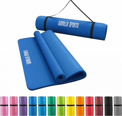 Obrázok produktu pre Gorilla Sports Podložka na jogu, 190 x 100 cm, modrá