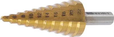 Image de BGS 1618 Foret étagé, nitruré au titane, 4-22 mm