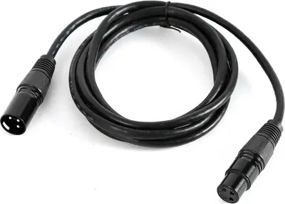 Produktbild von DMX-Kabel - 3-pol XLR - 2 m Länge - 10er Pack - Für Bühnenbeleuchtung & Moving Heads - Geschirmt, reduziert Störungen - Weiß