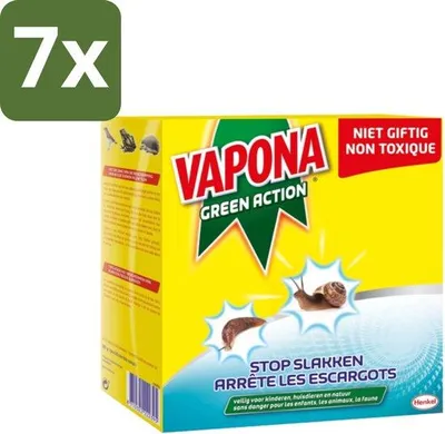Immagine prodotto di 7 confezioni di granuli naturali contro le lumache per aree verdi - 500 g - Ecologici - Sicuri per i bambini - Rispettosi degli animali