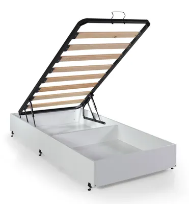 Produktbild von Bettkasten Anka Up mit Stauraum in Weiß 90x190 cm