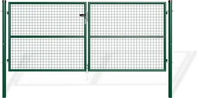 Produktbild von Doppelflügeliges Zauntor 3m OLGA H.130cm grün