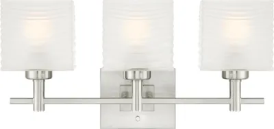 Obrázek produktu pro Westinghouse Alexander, Zarovnané, Kostka, 3 žárovek, E27, IP20, Nikl, Bílá